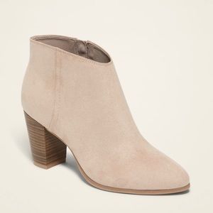 NWOB Faux-Suede High-Heel Booties for Women​